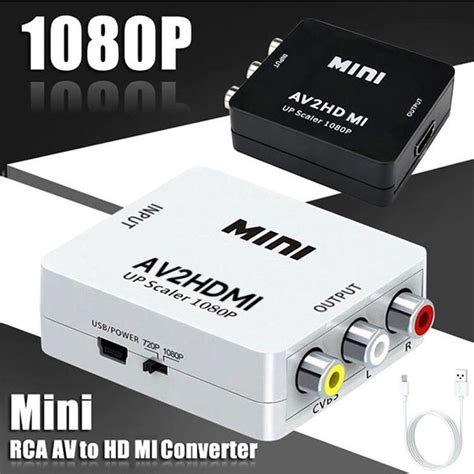 rca adapter for tv|RCA AV to HDMI Converter High Quality HD 1080P AV2HDMI .